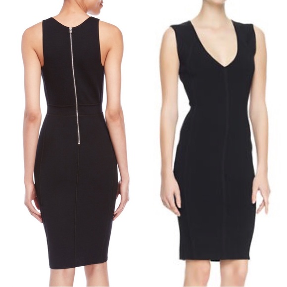 Faith Connexion V-neck Jersey Black Dress - Picture 5 of 9